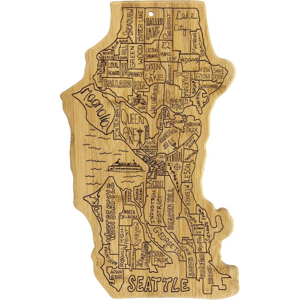 imageTotally Bamboo Seattle City Life Bamboo Serving and Cutting Board