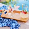 Totally Bamboo Butler’s Serving Tray with Handles, Decorative Tray for Ottoman or Coffee Table, 23″ x 15″