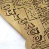 Totally Bamboo Chicago City Life Cutting Board, 7-7/8″ x 15-3/4″
