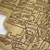 Totally Bamboo Chicago City Life Cutting Board, 7-7/8″ x 15-3/4″