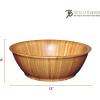 Totally Bamboo Flared Bamboo Serving Bowl, 12″ x 12″ x 4″(12″ Flared Bowl)