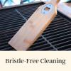 Totally Bamboo Grill Scraper with Bottle Opener – Bristle-Free Bamboo Wooden BBQ Scraper Tool for Outdoor Grill Cleaning – Safe for All Grates, Charcoal and Gas BBQs