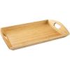 Totally Bamboo Butler’s Serving Tray with Handles, Decorative Tray for Ottoman or Coffee Table, 23″ x 15″