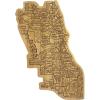Totally Bamboo Chicago City Life Cutting Board, 7-7/8″ x 15-3/4″