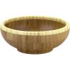 Totally Bamboo Classic Bamboo Serving Bowl, 10″ x 10″ x 3-1/2″(Two-tone)