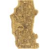 Totally Bamboo Seattle City Life Bamboo Serving and Cutting Board