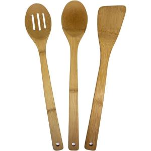 Totally Bamboo 5-Piece Cooking Utensil Set, 12″ Long(3-Piece Utensil Set – 14″)