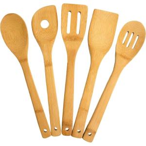 Totally Bamboo 5-Piece Cooking Utensil Set, 12″ Long(5-Piece Utensil Set – 12″)