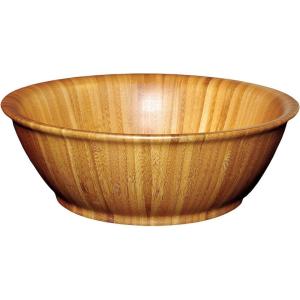 Totally Bamboo Flared Bamboo Serving Bowl, 12″ x 12″ x 4″(14″ Flared Bowl)