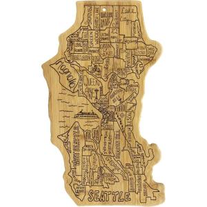 Totally Bamboo Seattle City Life Bamboo Serving and Cutting Board