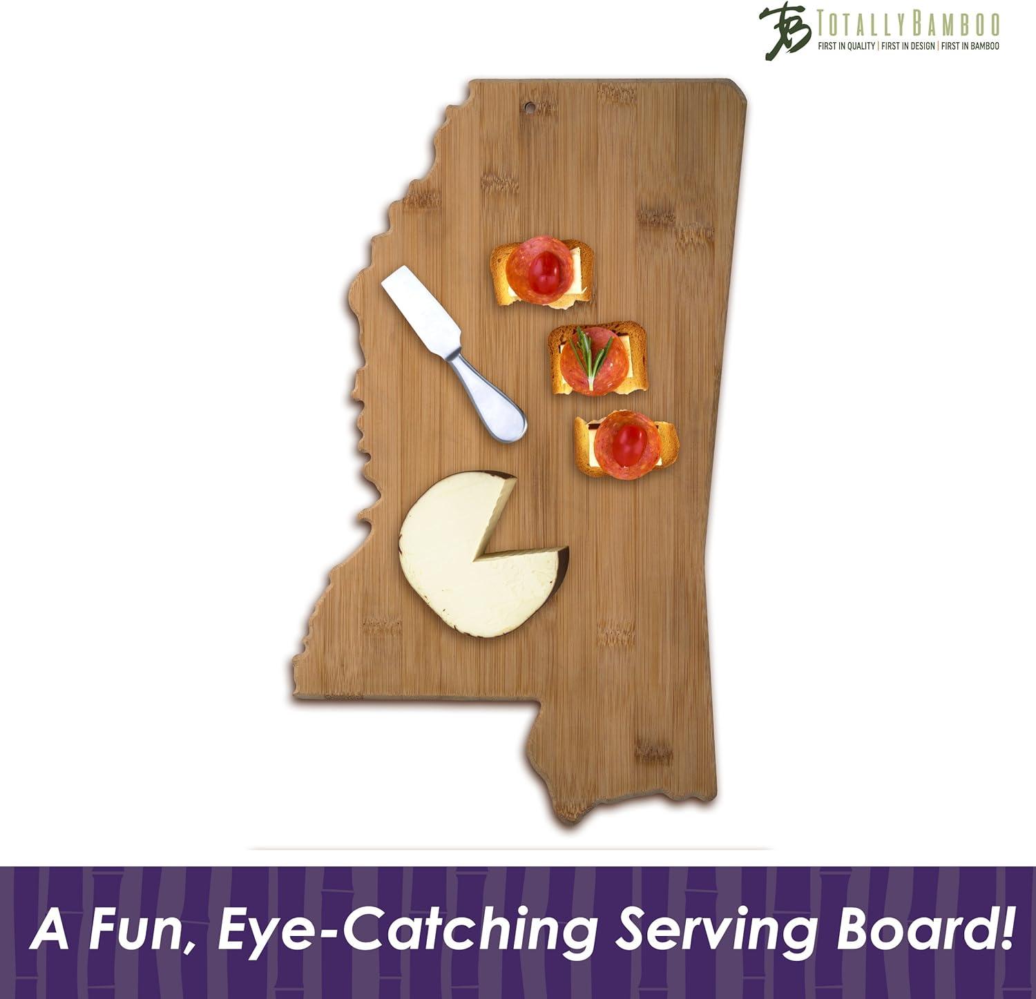 imageTotally Bamboo Alabama State Shaped Bamboo Serving and Cutting BoardMississippi