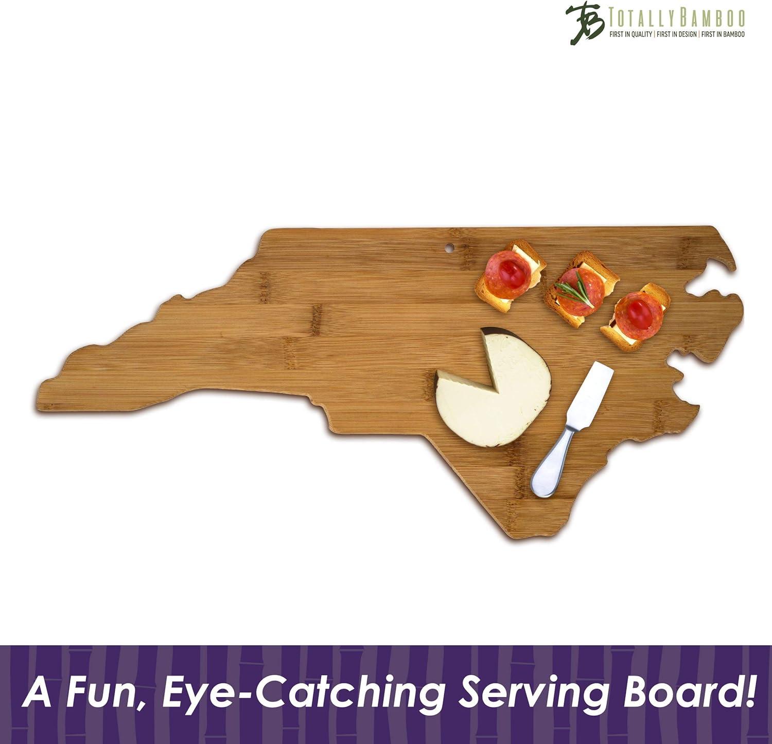 imageTotally Bamboo Alabama State Shaped Bamboo Serving and Cutting BoardNorth Carolina