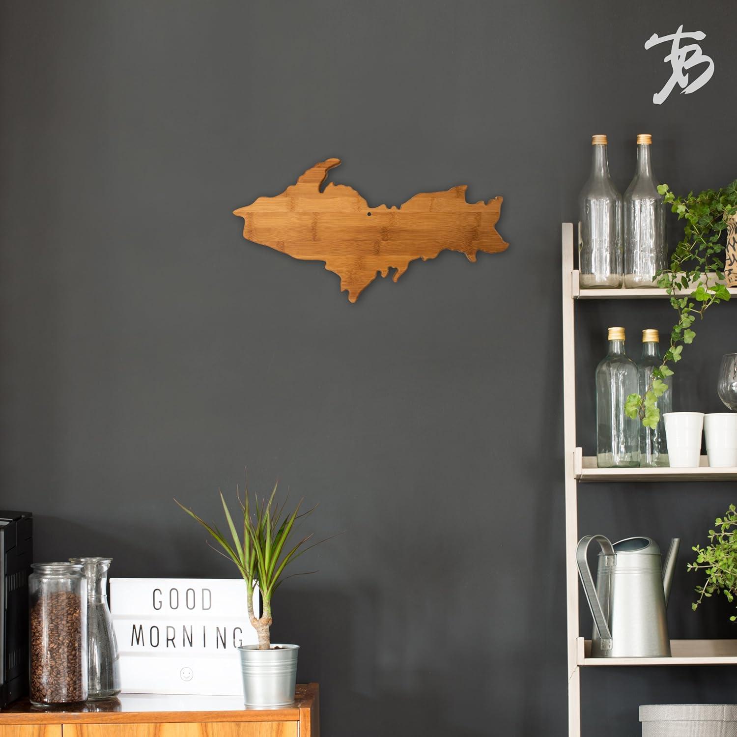 imageTotally Bamboo Alabama State Shaped Bamboo Serving and Cutting BoardUpper Peninsula Michigan