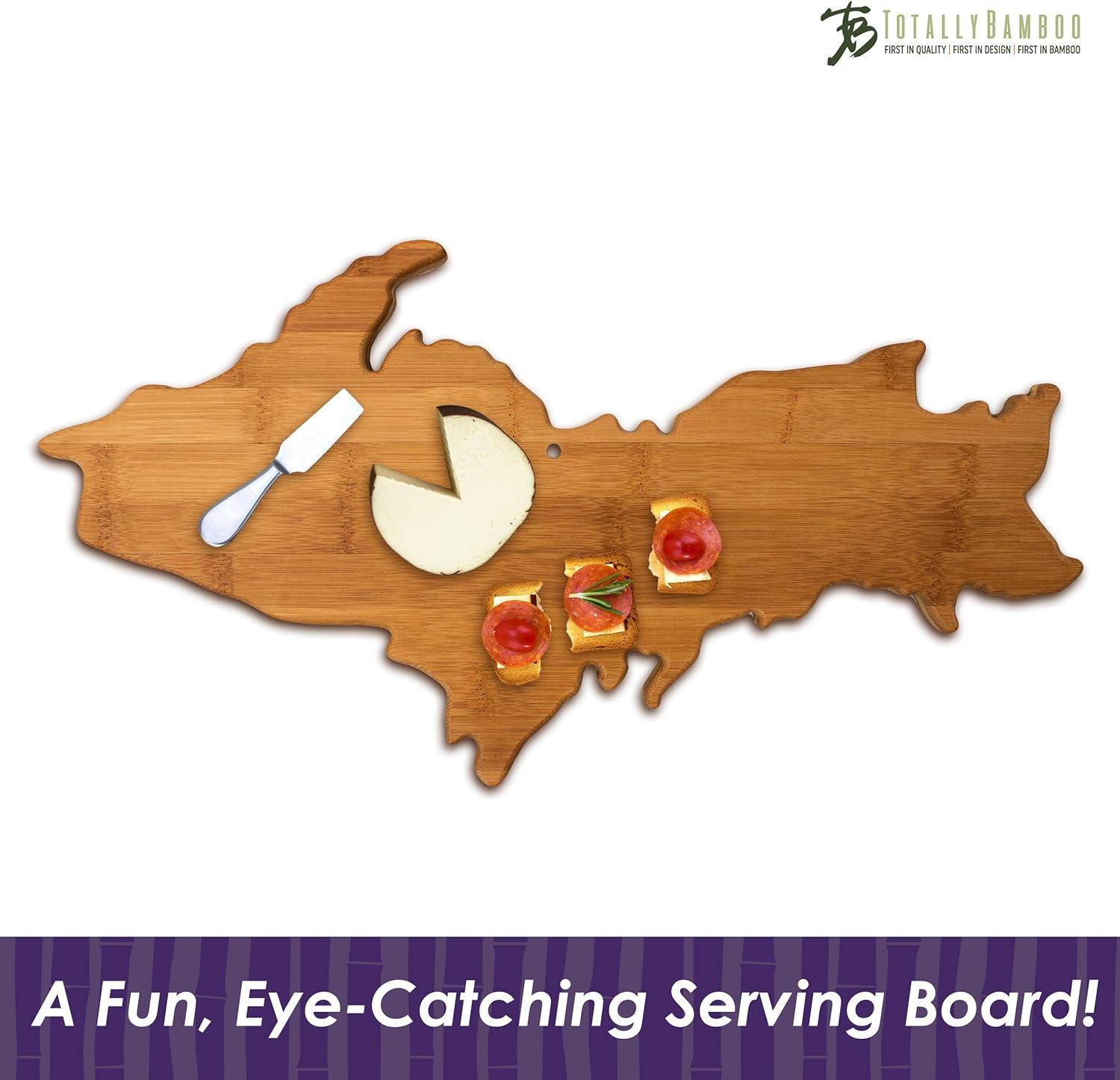 imageTotally Bamboo Alabama State Shaped Bamboo Serving and Cutting BoardUpper Peninsula Michigan