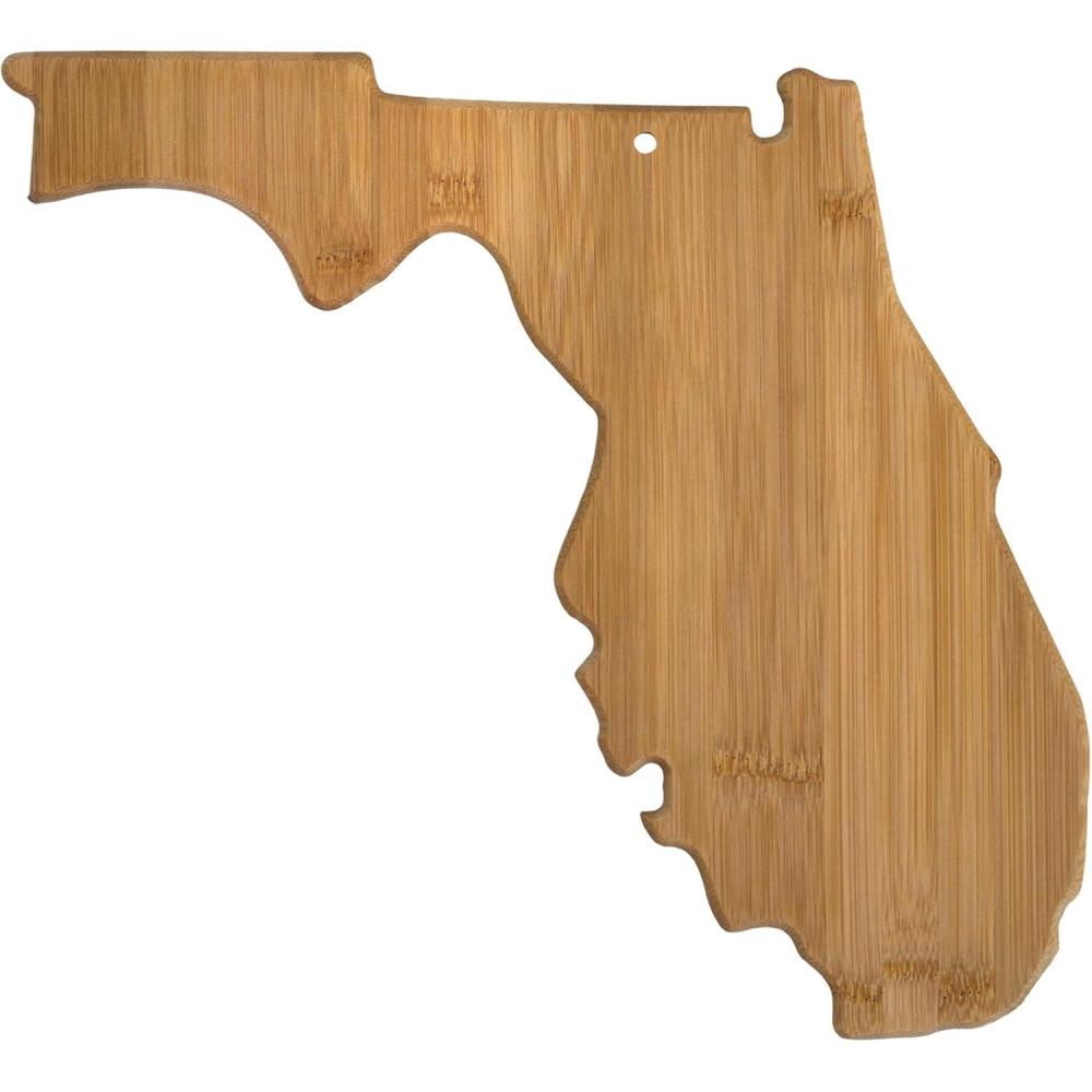 imageTotally Bamboo Alabama State Shaped Bamboo Serving and Cutting BoardFlorida