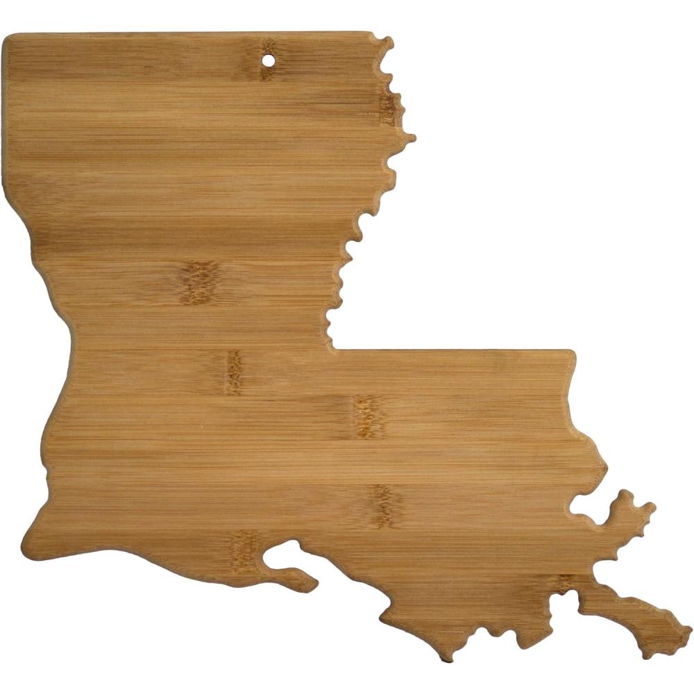 imageTotally Bamboo Alabama State Shaped Bamboo Serving and Cutting BoardLouisiana
