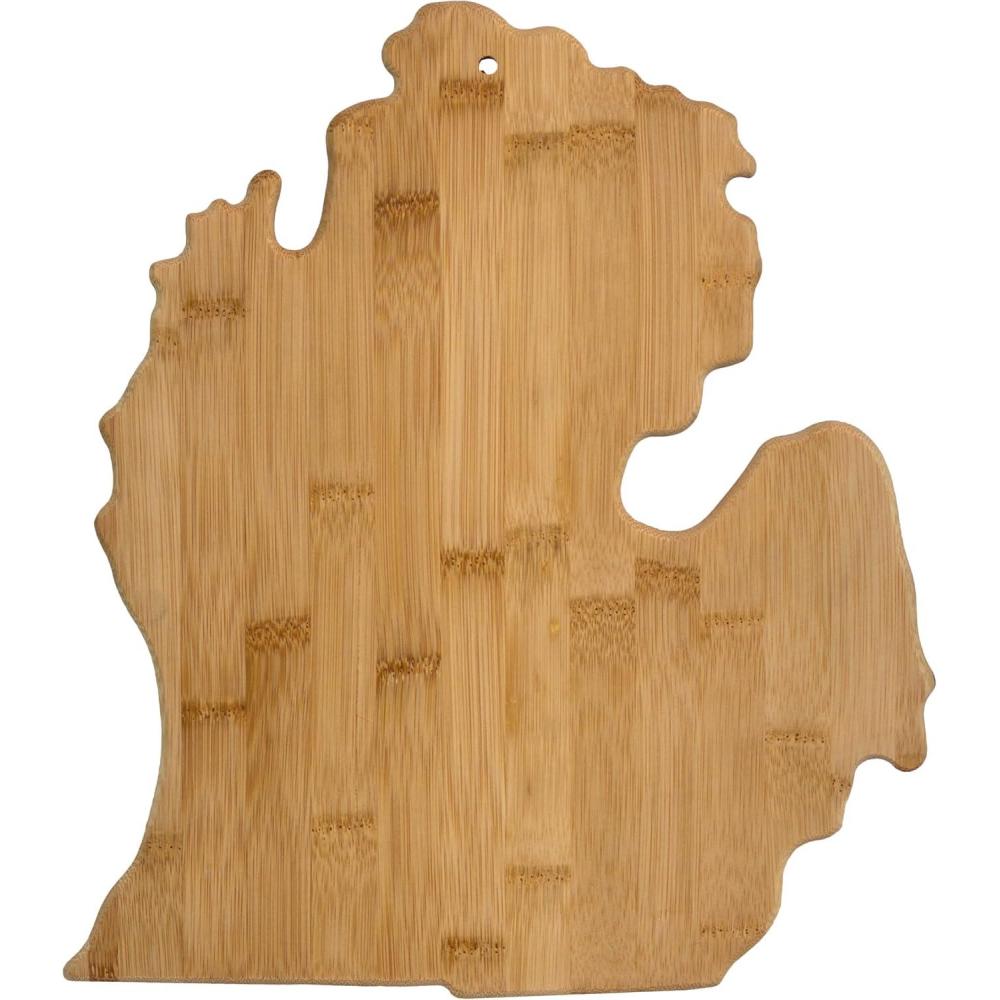 imageTotally Bamboo Alabama State Shaped Bamboo Serving and Cutting BoardMichigan