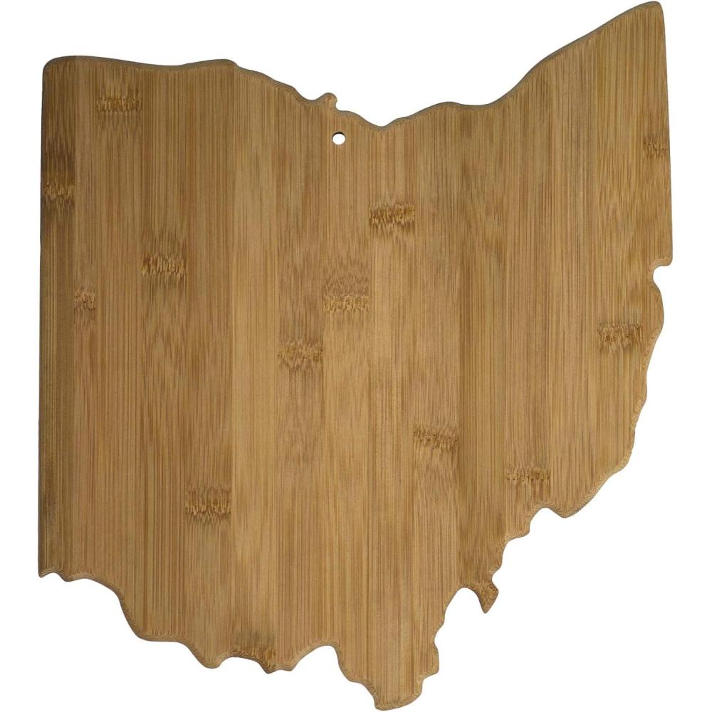 imageTotally Bamboo Alabama State Shaped Bamboo Serving and Cutting BoardOhio