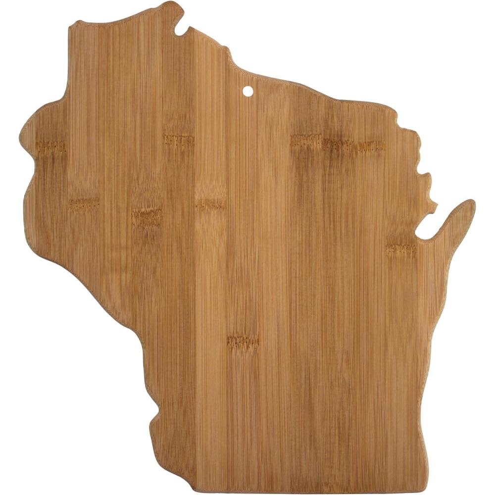 imageTotally Bamboo Alabama State Shaped Bamboo Serving and Cutting BoardWisconsin