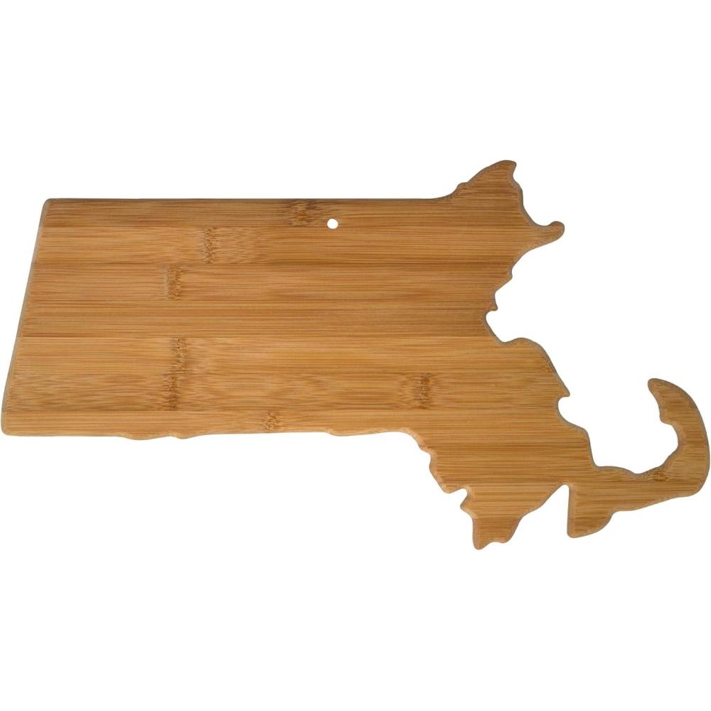 imageTotally Bamboo Oklahoma State Shaped Bamboo Serving and Cutting BoardMassachusetts