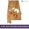 Totally Bamboo Alabama State Shaped Bamboo Serving and Cutting Board(Alabama)