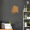 Totally Bamboo Alabama State Shaped Bamboo Serving and Cutting Board(Alaska)