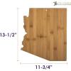 Totally Bamboo Alabama State Shaped Bamboo Serving and Cutting Board(Arizona)