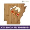 Totally Bamboo Alabama State Shaped Bamboo Serving and Cutting Board(Arkansas)