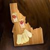 Totally Bamboo Alabama State Shaped Bamboo Serving and Cutting Board(Idaho)