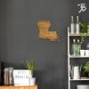 Totally Bamboo Alabama State Shaped Bamboo Serving and Cutting Board(Louisiana)