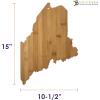 Totally Bamboo Alabama State Shaped Bamboo Serving and Cutting Board(Maine)