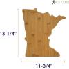 Totally Bamboo Alabama State Shaped Bamboo Serving and Cutting Board(Minnesota)