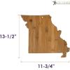 Totally Bamboo Alabama State Shaped Bamboo Serving and Cutting Board(Missouri)