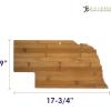Totally Bamboo Alabama State Shaped Bamboo Serving and Cutting Board(Nebraska)