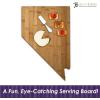 Totally Bamboo Alabama State Shaped Bamboo Serving and Cutting Board(Nevada)