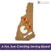 Totally Bamboo Alabama State Shaped Bamboo Serving and Cutting Board(New Hampshire)