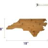 Totally Bamboo Alabama State Shaped Bamboo Serving and Cutting Board(North Carolina)