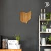Totally Bamboo Alabama State Shaped Bamboo Serving and Cutting Board(Ohio)