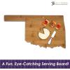 Totally Bamboo Alabama State Shaped Bamboo Serving and Cutting Board(Oklahoma)