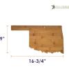 Totally Bamboo Alabama State Shaped Bamboo Serving and Cutting Board(Oklahoma)
