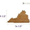 Totally Bamboo Alabama State Shaped Bamboo Serving and Cutting Board(Virginia)