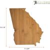 Totally Bamboo Oklahoma State Shaped Bamboo Serving and Cutting Board(Georgia)