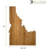 Totally Bamboo Oklahoma State Shaped Bamboo Serving and Cutting Board(Idaho)