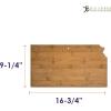 Totally Bamboo Oklahoma State Shaped Bamboo Serving and Cutting Board(Kansas)