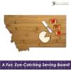 Totally Bamboo Oklahoma State Shaped Bamboo Serving and Cutting Board(Montana)