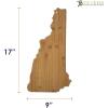 Totally Bamboo Oklahoma State Shaped Bamboo Serving and Cutting Board(New Hampshire)