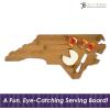 Totally Bamboo Oklahoma State Shaped Bamboo Serving and Cutting Board(North Carolina)