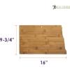 Totally Bamboo Oklahoma State Shaped Bamboo Serving and Cutting Board(North Dakota)