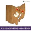 Totally Bamboo Oklahoma State Shaped Bamboo Serving and Cutting Board(Ohio)