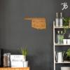 Totally Bamboo Oklahoma State Shaped Bamboo Serving and Cutting Board(Oklahoma)